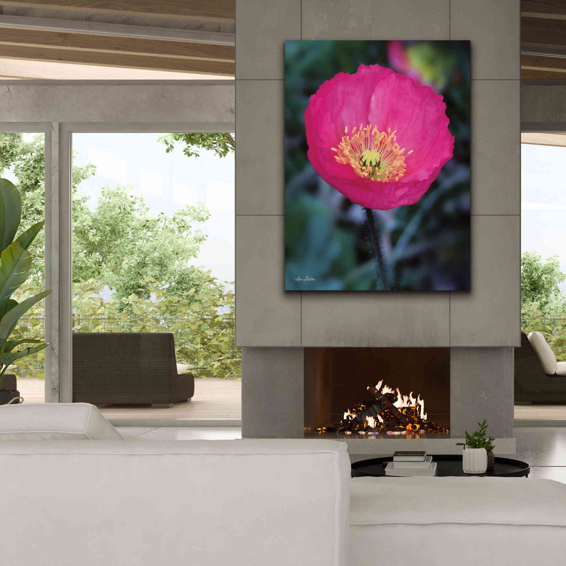 'Floral Pop I' by Lori Deiter, Canvas Wall Art,40 x 54