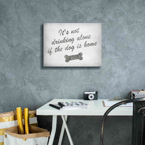Image of 'Drinking Alone' by Lori Deiter, Canvas Wall Art,16 x 12