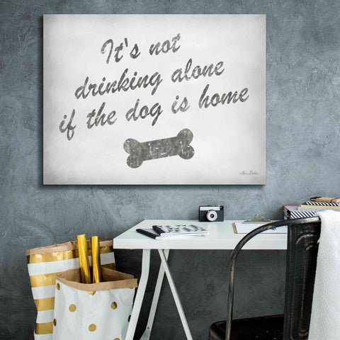 Image of 'Drinking Alone' by Lori Deiter, Canvas Wall Art,34 x 26
