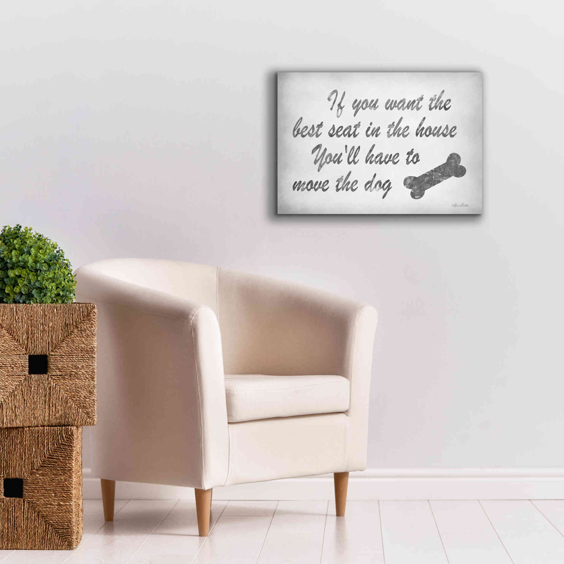 'The Best Seat' by Lori Deiter, Canvas Wall Art,26 x 18