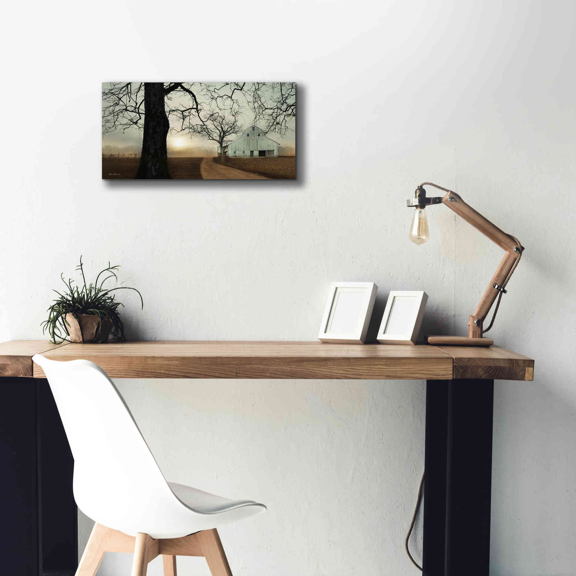 'Millersburg Sunrise' by Lori Deiter, Canvas Wall Art,24 x 12