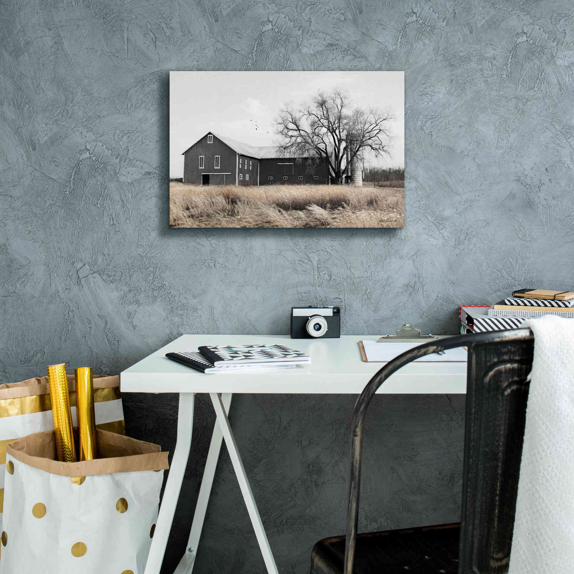 'Ohio Fields II' by Lori Deiter, Canvas Wall Art,18 x 12