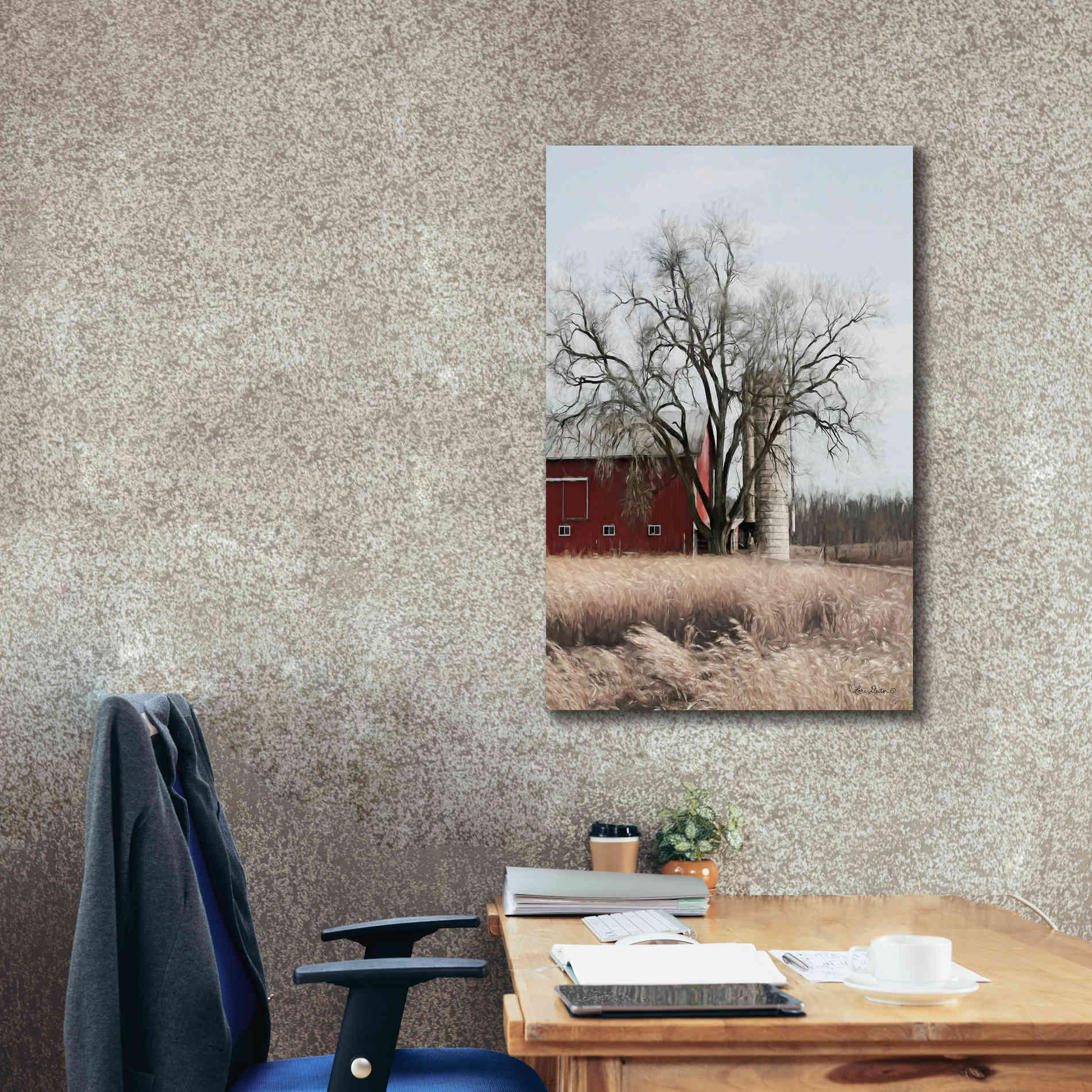 'Painted Silo' by Lori Deiter, Canvas Wall Art,26 x 40