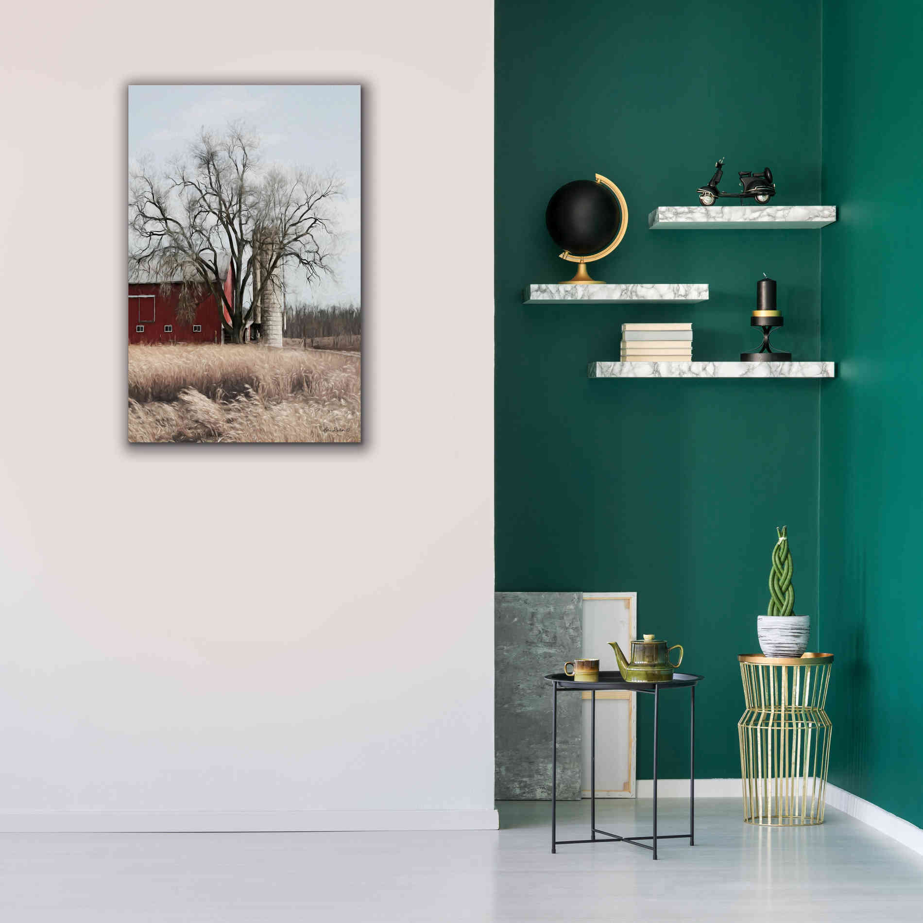 'Painted Silo' by Lori Deiter, Canvas Wall Art,26 x 40