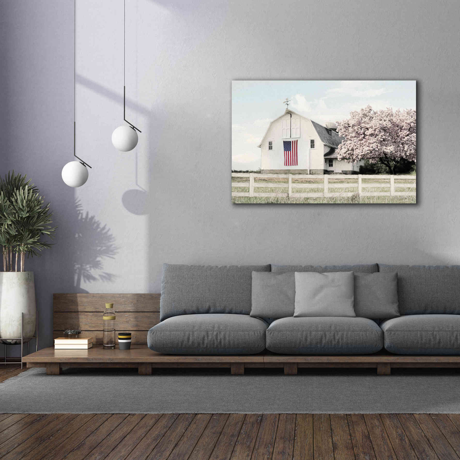 'Brownsville Patriot' by Lori Deiter, Canvas Wall Art,60 x 40