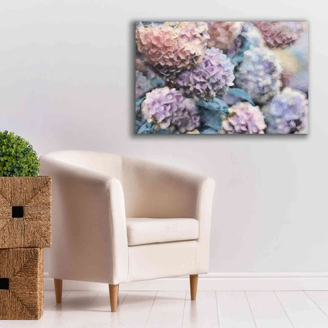 Image of 'Hydrangeas Abstract' by Lori Deiter, Canvas Wall Art,40 x 26
