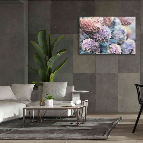 Image of 'Hydrangeas Abstract' by Lori Deiter, Canvas Wall Art,60 x 40