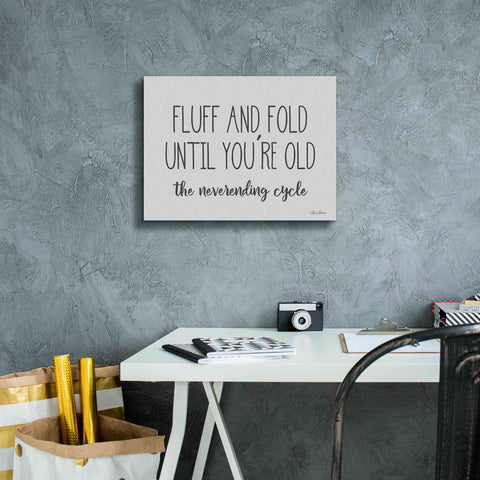 Image of 'Fluff and Fold' by Lori Deiter, Canvas Wall Art,16 x 12
