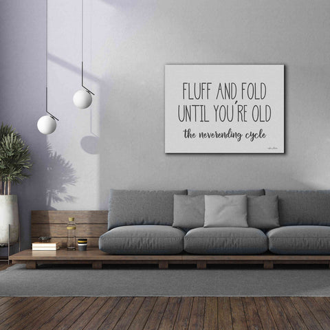 Image of 'Fluff and Fold' by Lori Deiter, Canvas Wall Art,54 x 40