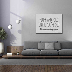 'Fluff and Fold' by Lori Deiter, Canvas Wall Art,54 x 40