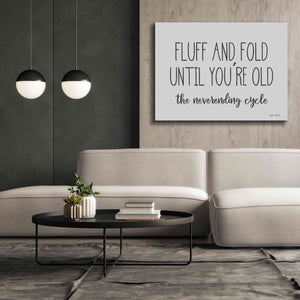 'Fluff and Fold' by Lori Deiter, Canvas Wall Art,54 x 40
