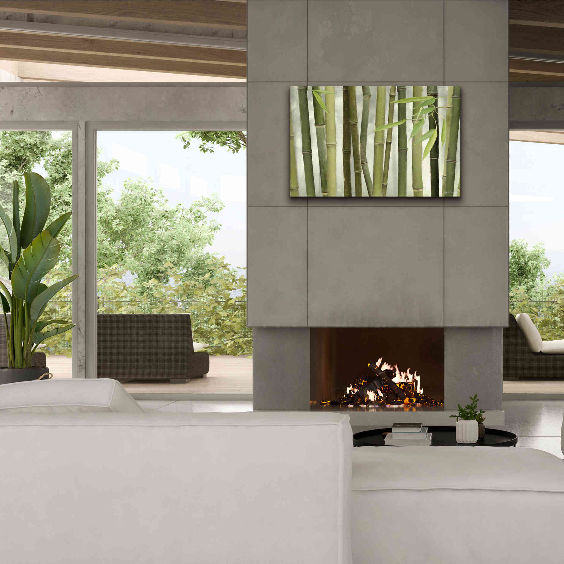 'Backlit Bamboo I' by Lori Deiter, Canvas Wall Art,40 x 26