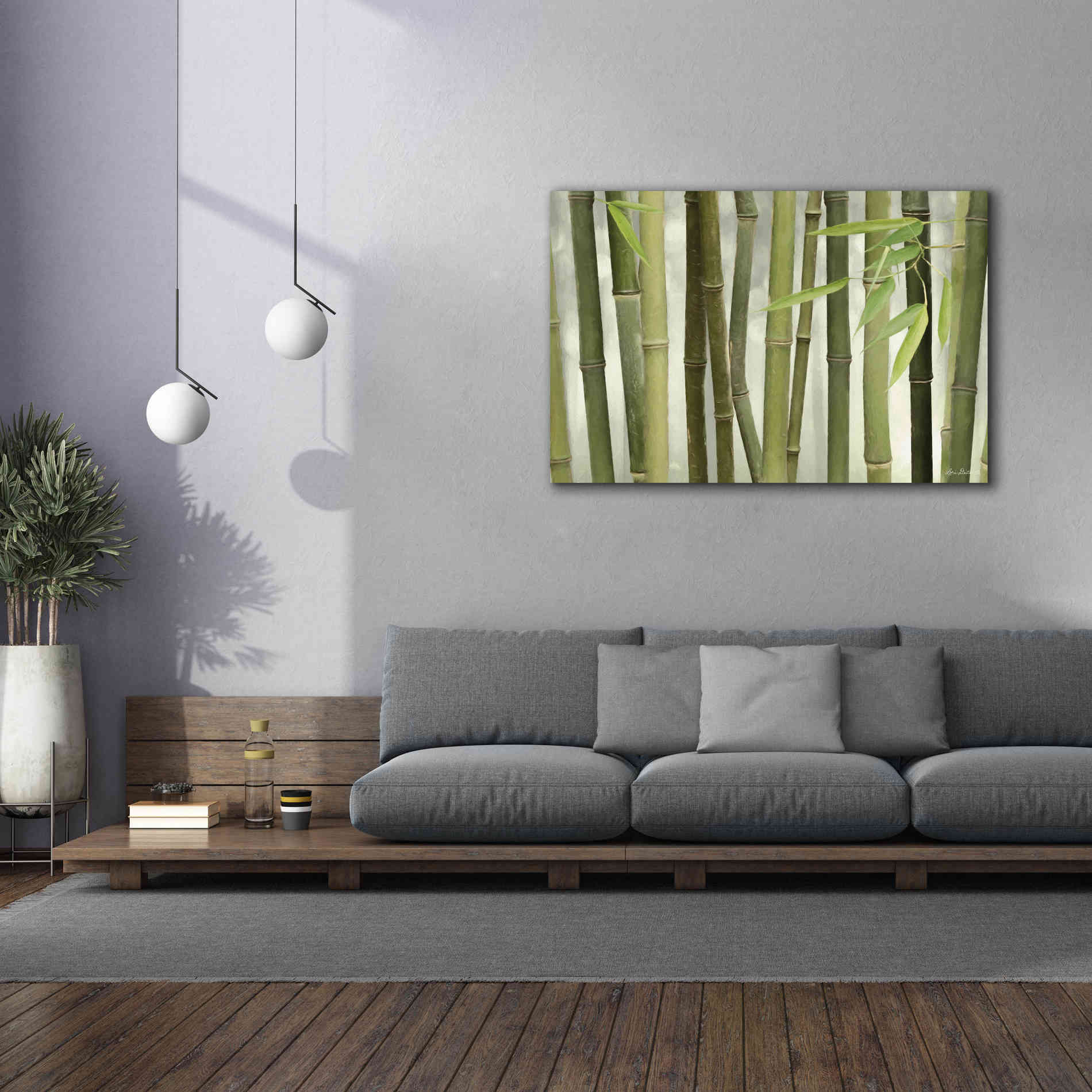 'Backlit Bamboo I' by Lori Deiter, Canvas Wall Art,60 x 40