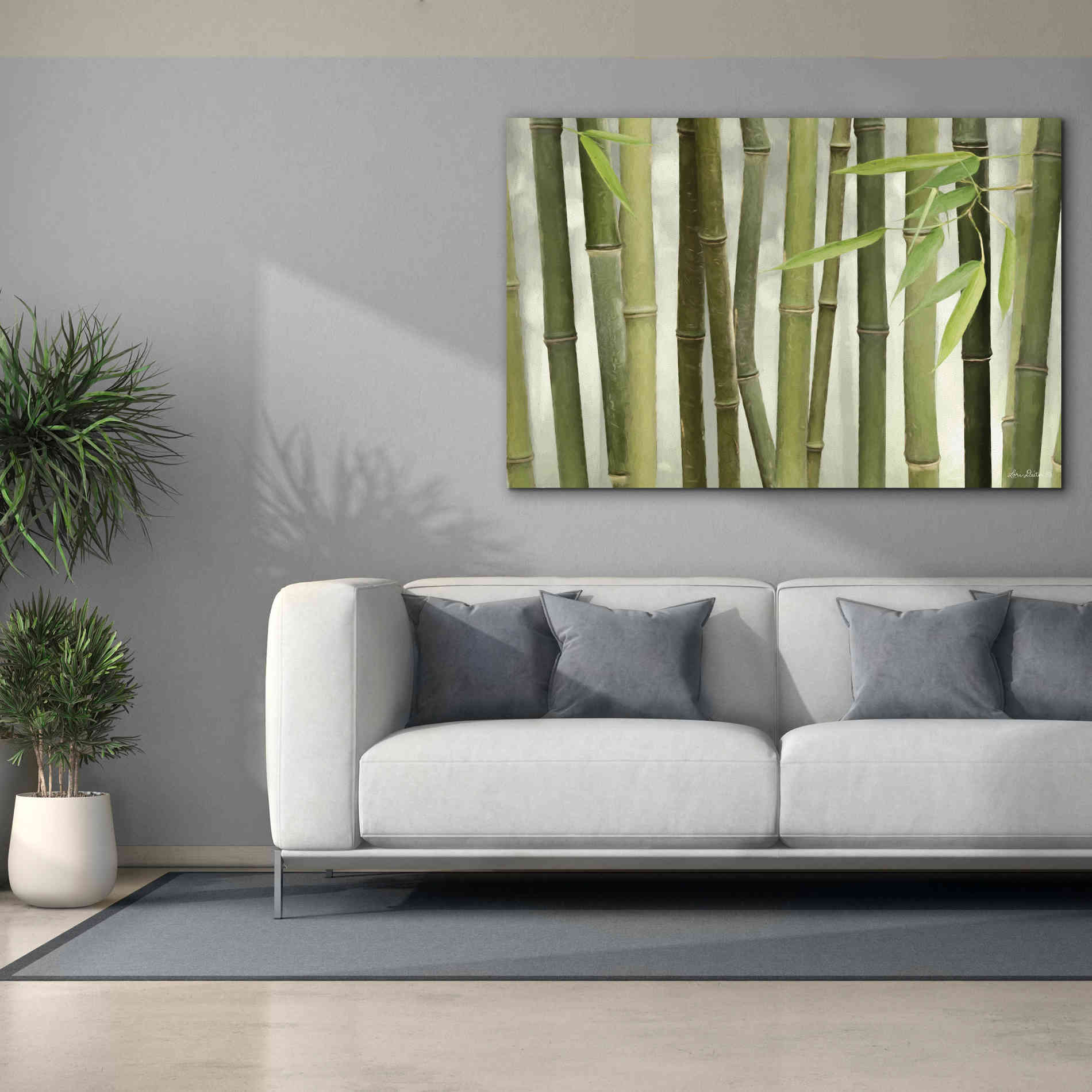 'Backlit Bamboo I' by Lori Deiter, Canvas Wall Art,60 x 40
