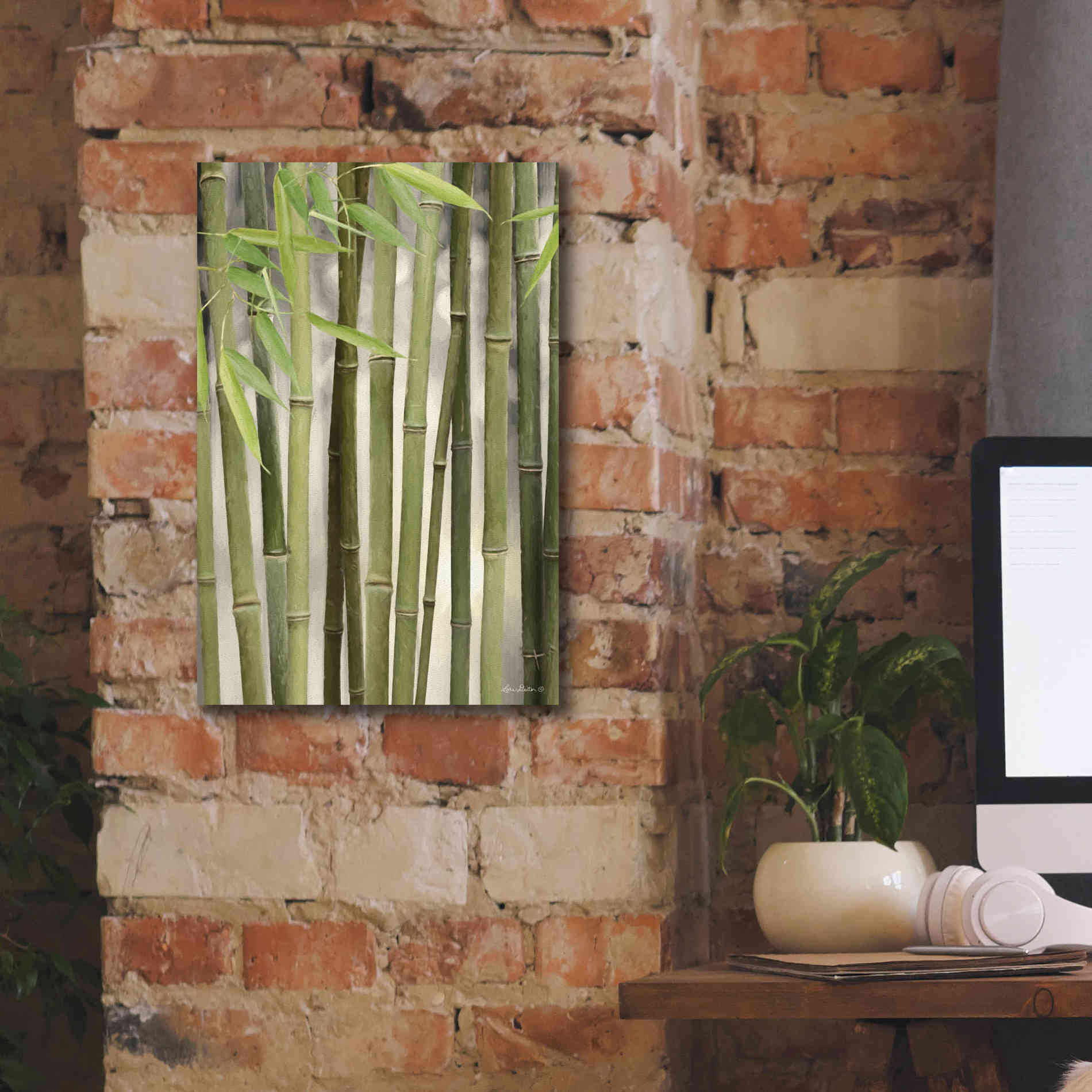 'Backlit Bamboo II' by Lori Deiter, Canvas Wall Art,12 x 18