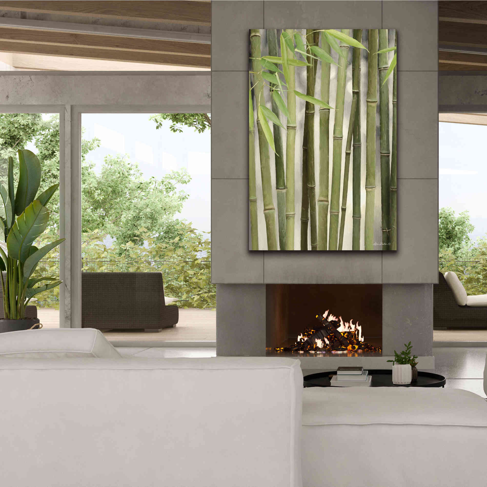 'Backlit Bamboo II' by Lori Deiter, Canvas Wall Art,40 x 60