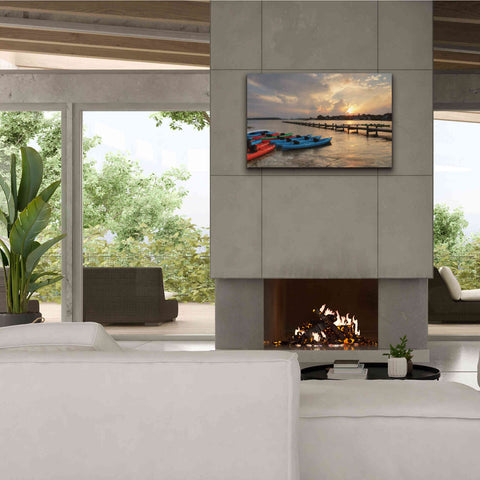 Image of 'Bayside Dock' by Lori Deiter, Canvas Wall Art,40 x 26