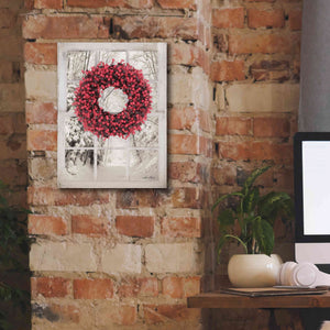 'Beaded Wreath View II' by Lori Deiter, Canvas Wall Art,12 x 16