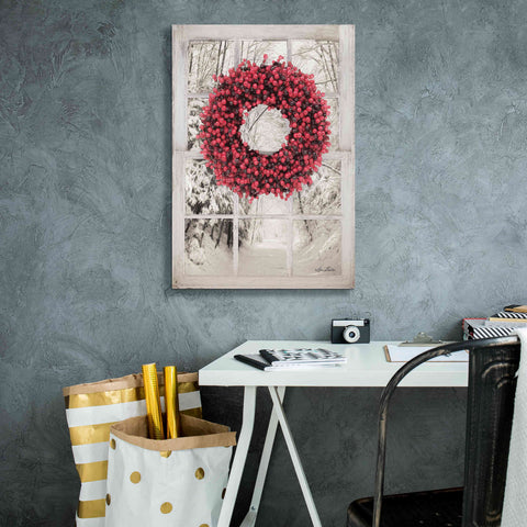 Image of 'Beaded Wreath View II' by Lori Deiter, Canvas Wall Art,18 x 26