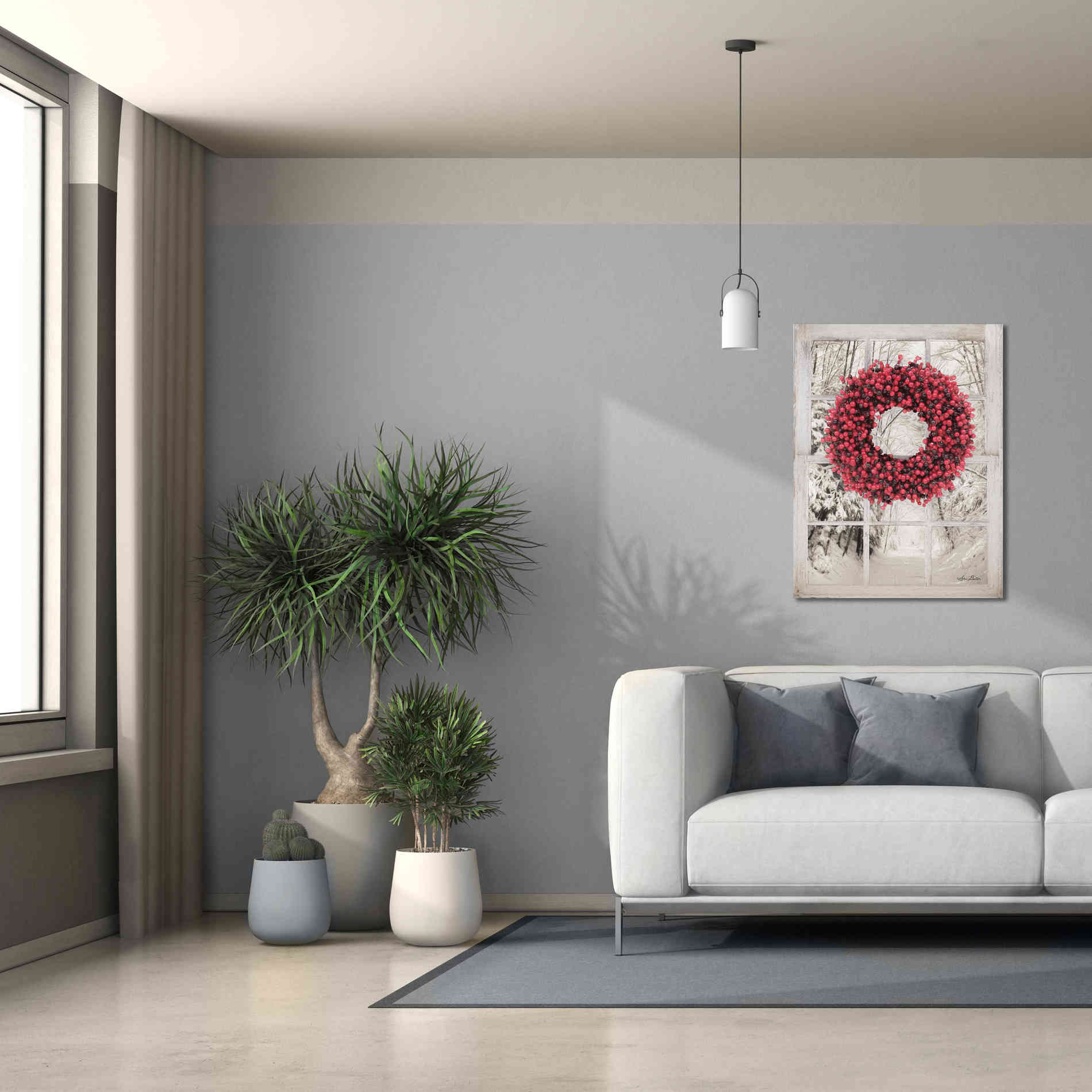 'Beaded Wreath View II' by Lori Deiter, Canvas Wall Art,26 x 34