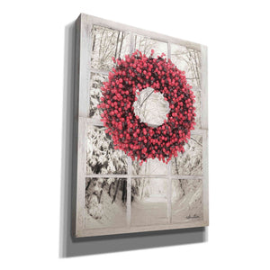 'Beaded Wreath View II' by Lori Deiter, Canvas Wall Art