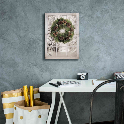 Image of 'Pine Tree Window View' by Lori Deiter, Canvas Wall Art,12 x 16