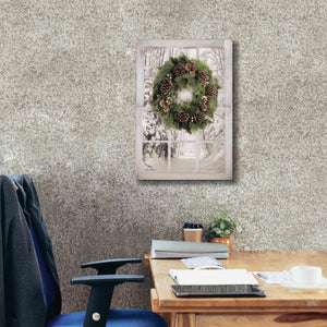 'Pine Tree Window View' by Lori Deiter, Canvas Wall Art,18 x 26