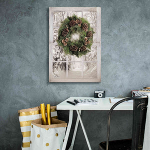 'Pine Tree Window View' by Lori Deiter, Canvas Wall Art,18 x 26