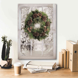 'Pine Tree Window View' by Lori Deiter, Canvas Wall Art,18 x 26