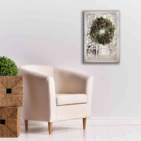 Image of 'Pine Tree Window View' by Lori Deiter, Canvas Wall Art,18 x 26