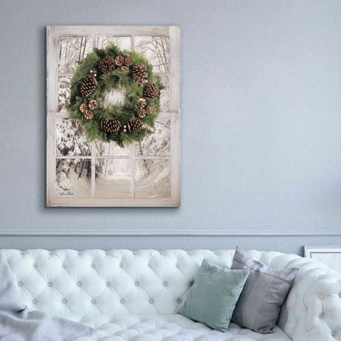 Image of 'Pine Tree Window View' by Lori Deiter, Canvas Wall Art,40 x 54