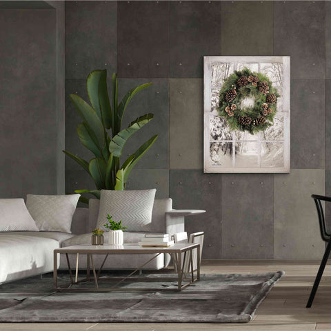 Image of 'Pine Tree Window View' by Lori Deiter, Canvas Wall Art,40 x 54