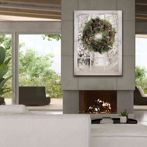 Image of 'Pine Tree Window View' by Lori Deiter, Canvas Wall Art,40 x 54