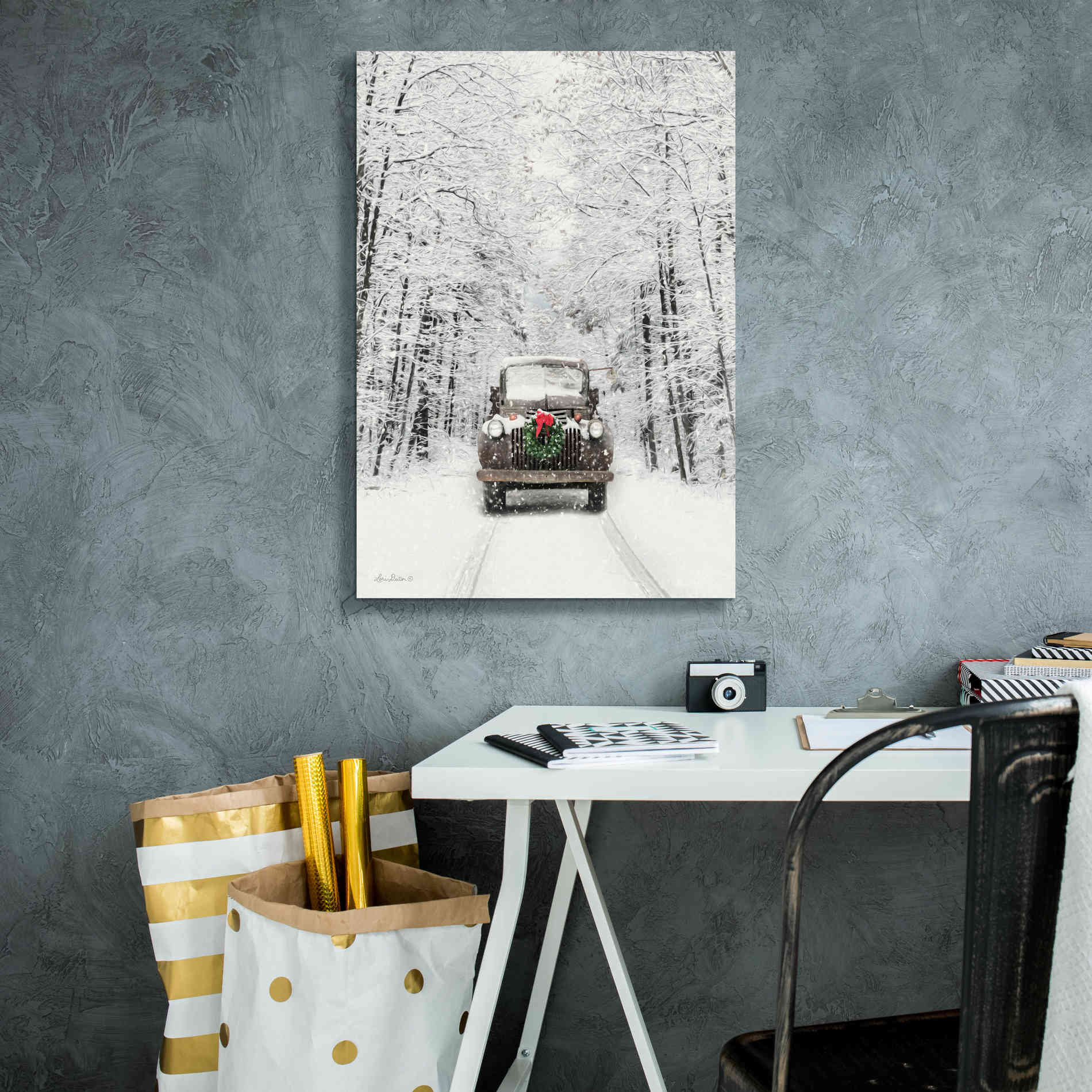 'Antique Christmas' by Lori Deiter, Canvas Wall Art,18 x 26