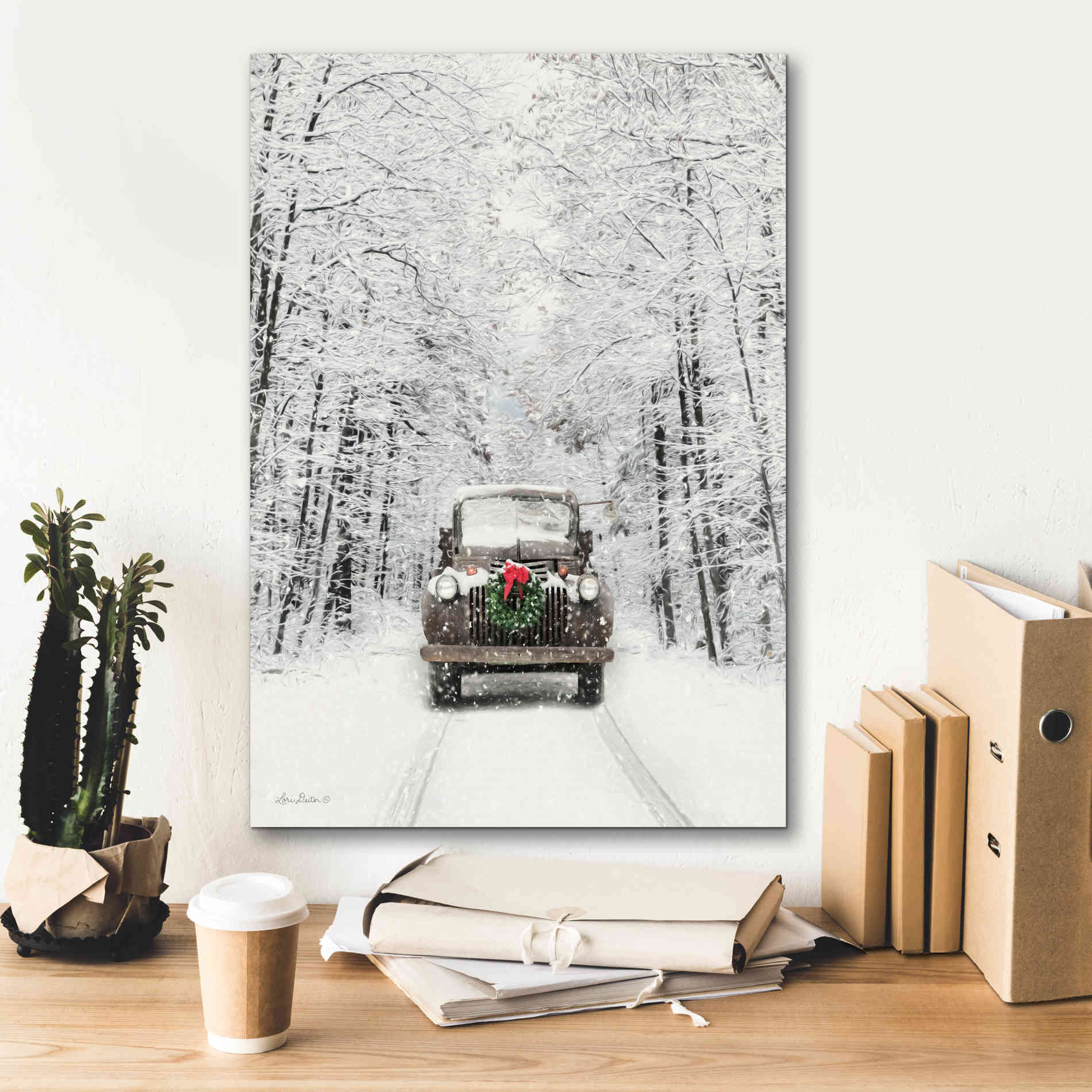 'Antique Christmas' by Lori Deiter, Canvas Wall Art,18 x 26