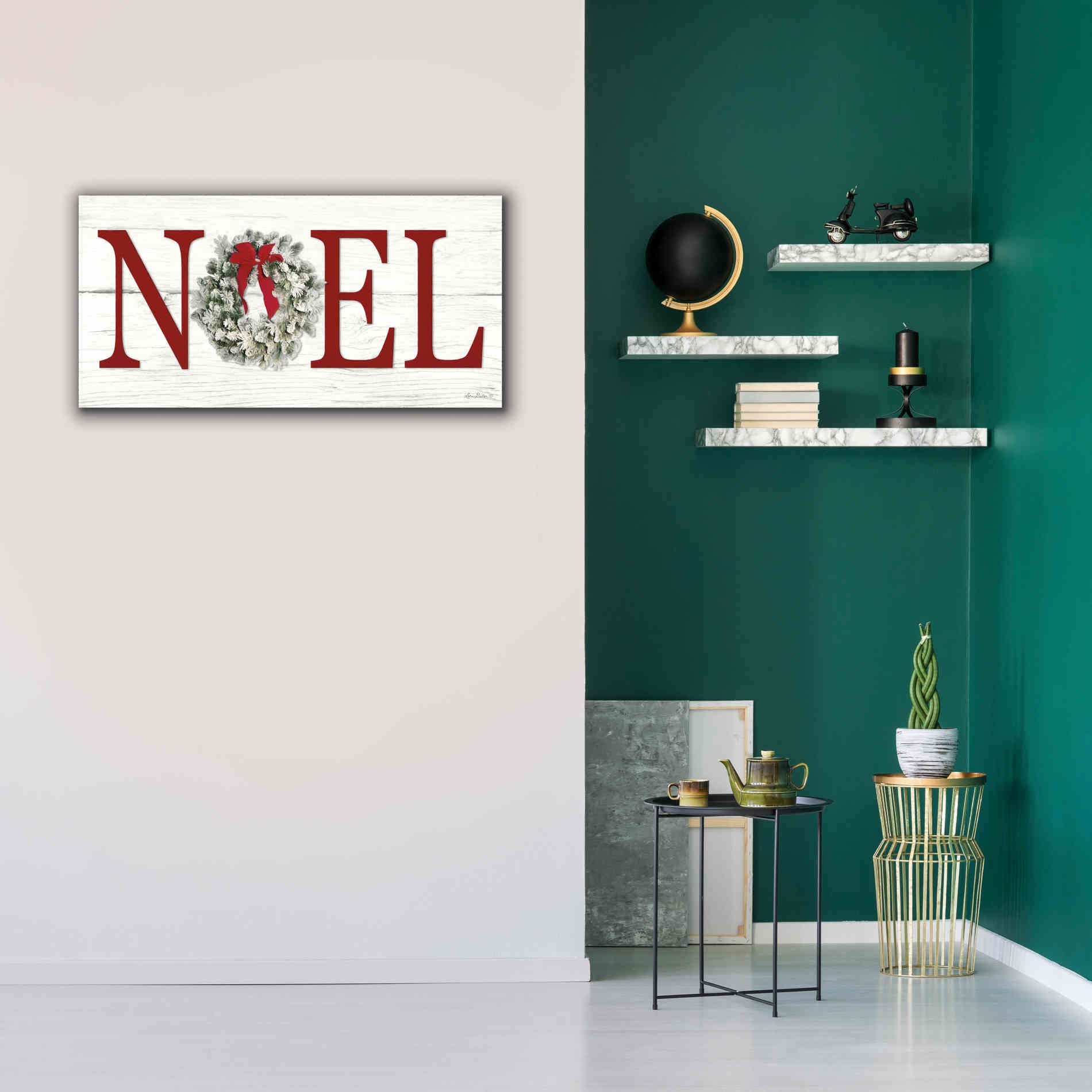 'Christmas Noel' by Lori Deiter, Canvas Wall Art,40 x 20