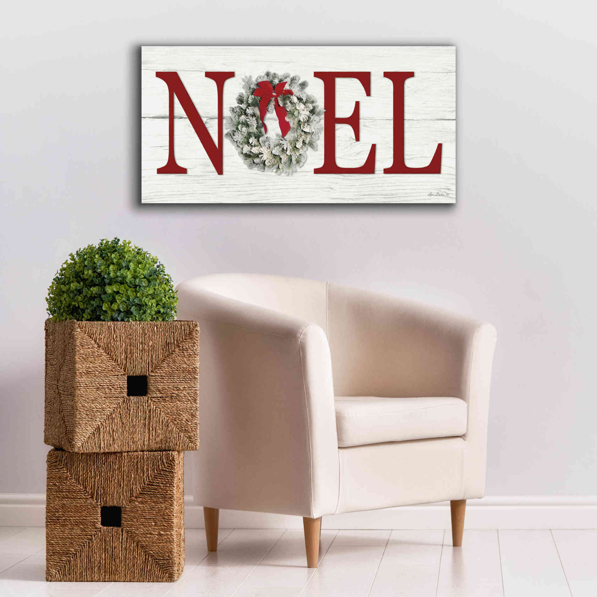'Christmas Noel' by Lori Deiter, Canvas Wall Art,40 x 20
