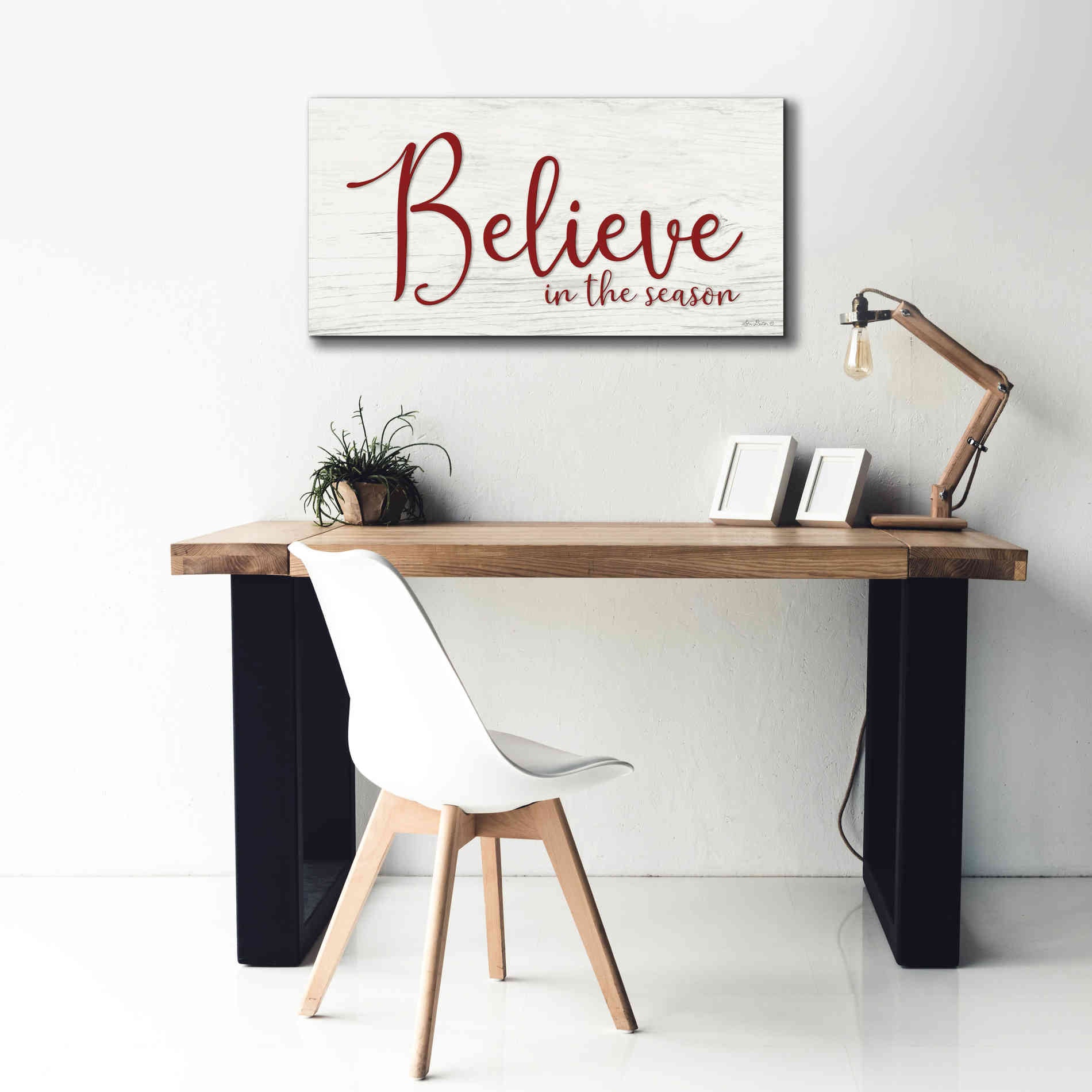 'Believe in the Season' by Lori Deiter, Canvas Wall Art,40 x 20