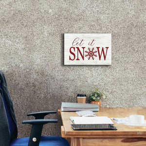 'Let It Snow 2' by Lori Deiter, Canvas Wall Art,18 x 12