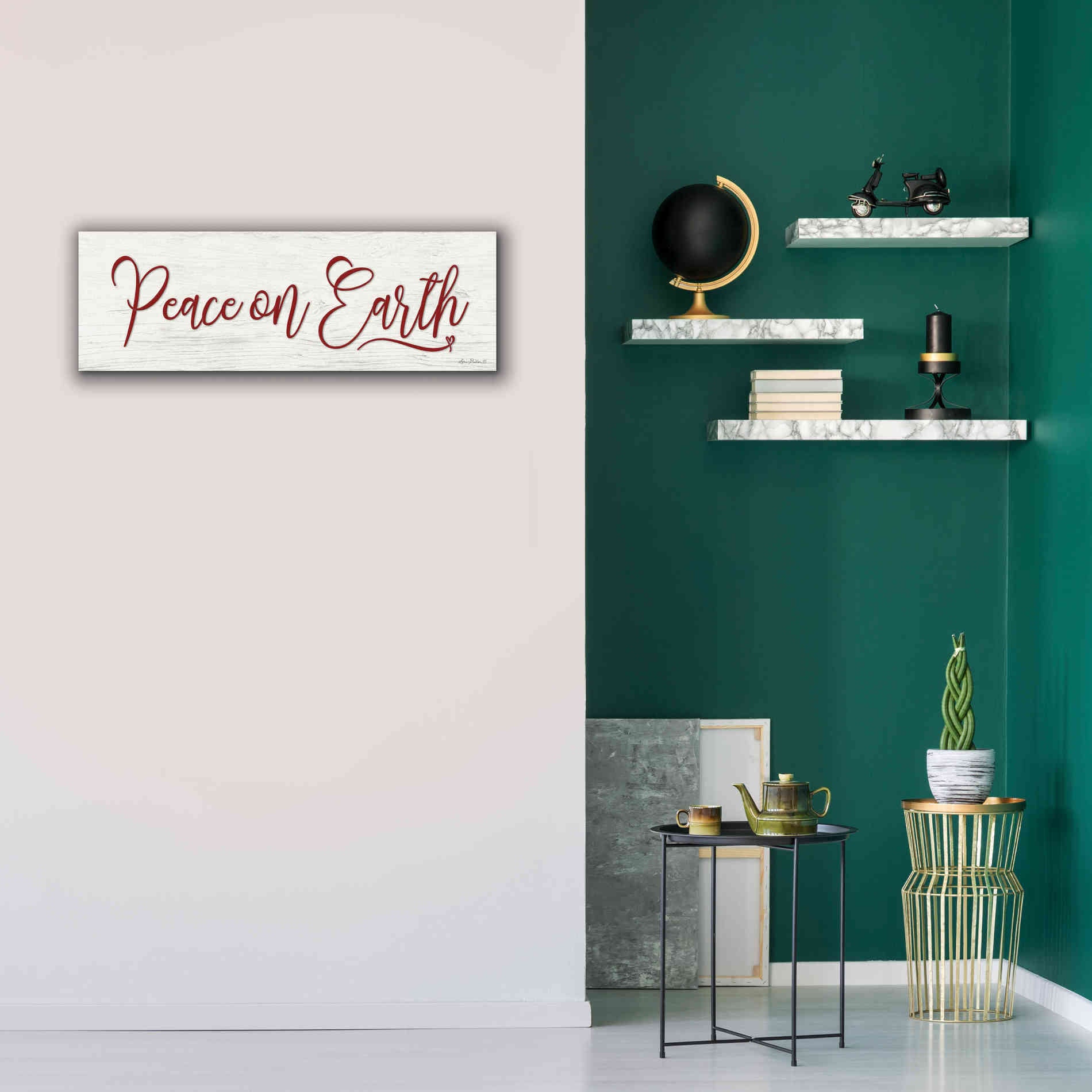 'Peace on Earth' by Lori Deiter, Canvas Wall Art,36 x 12