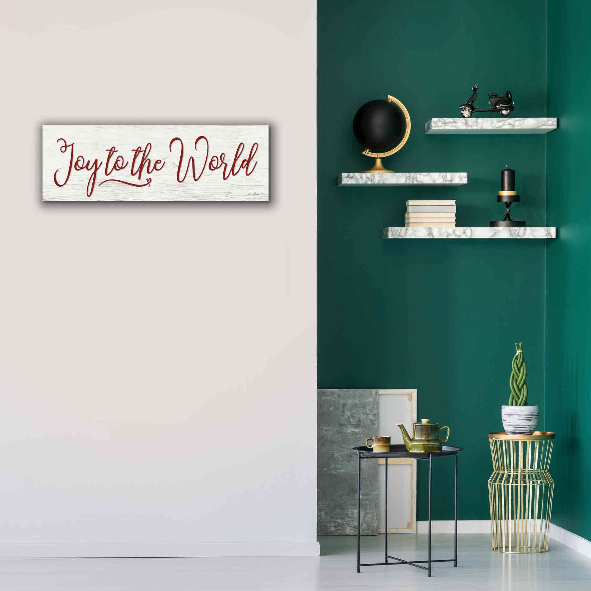 'Joy to the World' by Lori Deiter, Canvas Wall Art,36 x 12