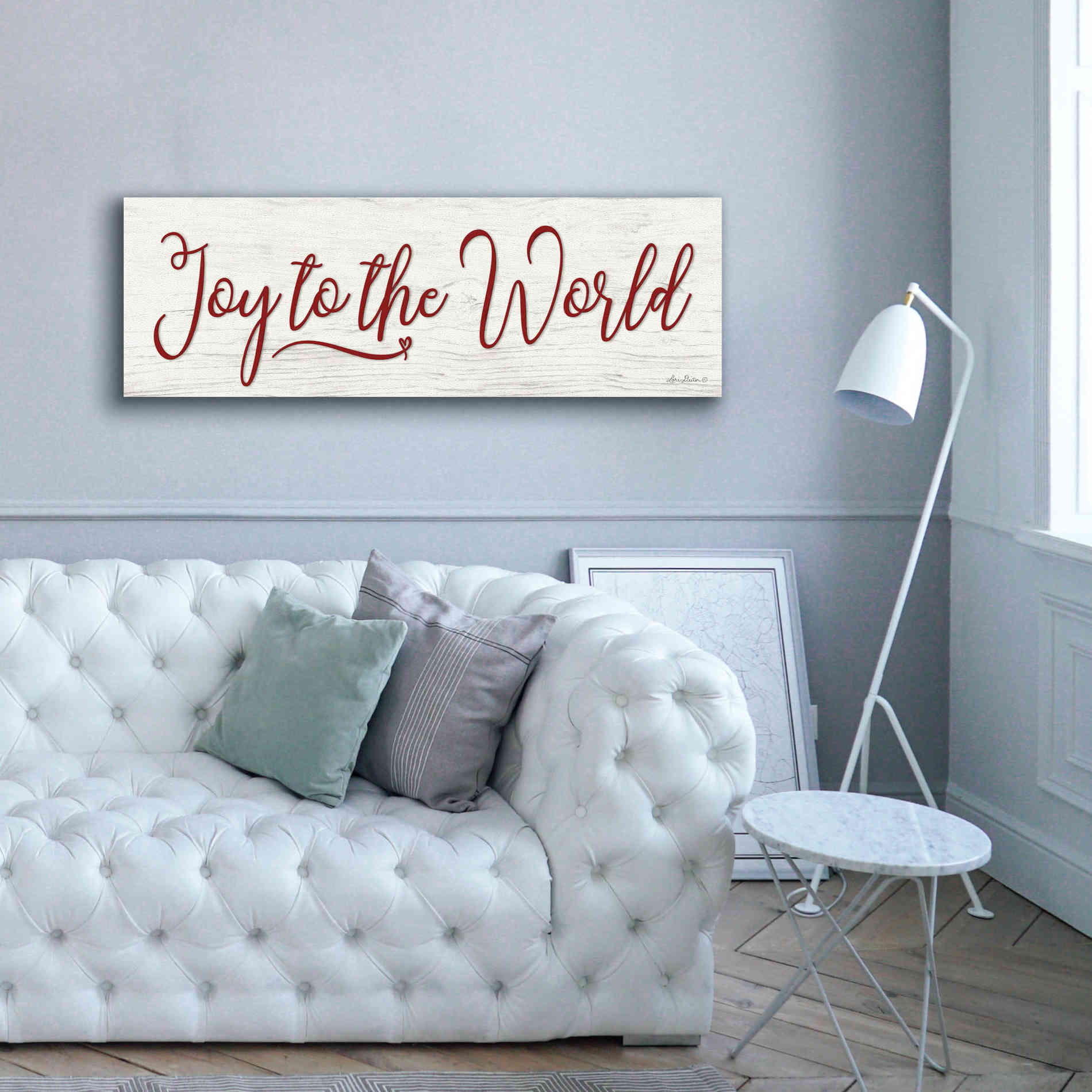 'Joy to the World' by Lori Deiter, Canvas Wall Art,60 x 20