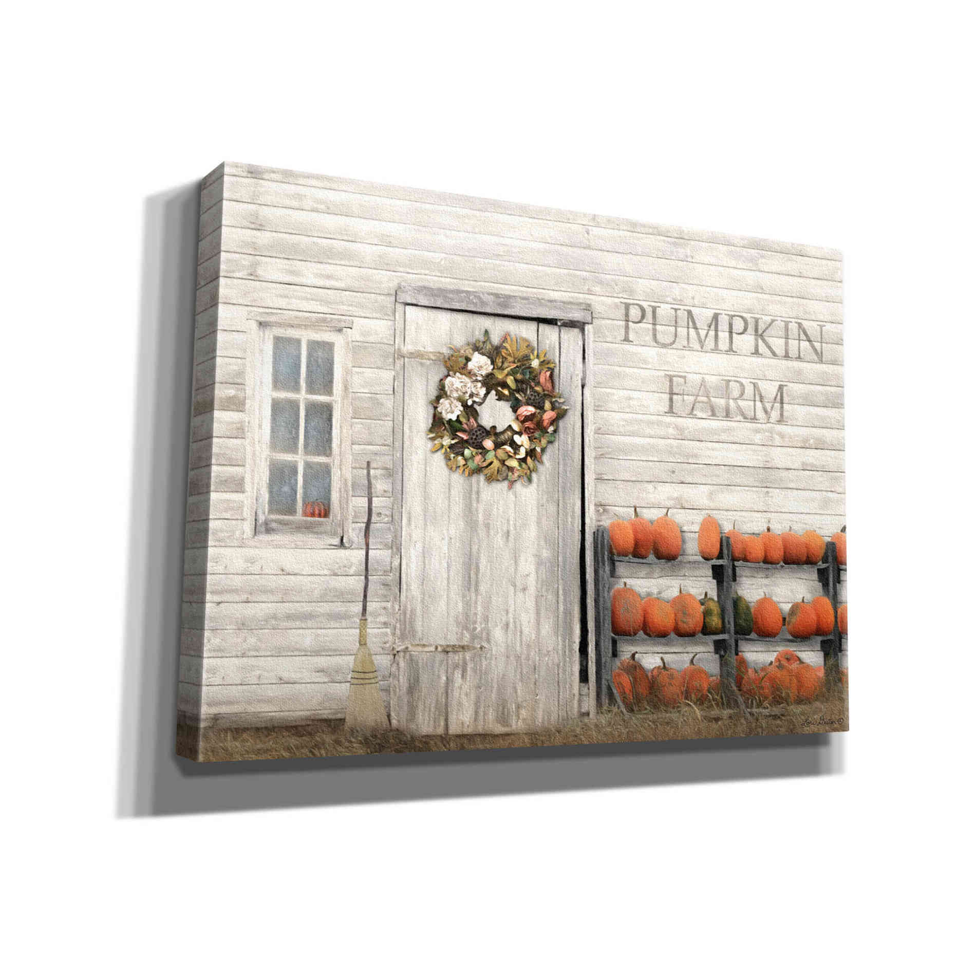 'Pumpkin Farm' by Lori Deiter, Canvas Wall Art