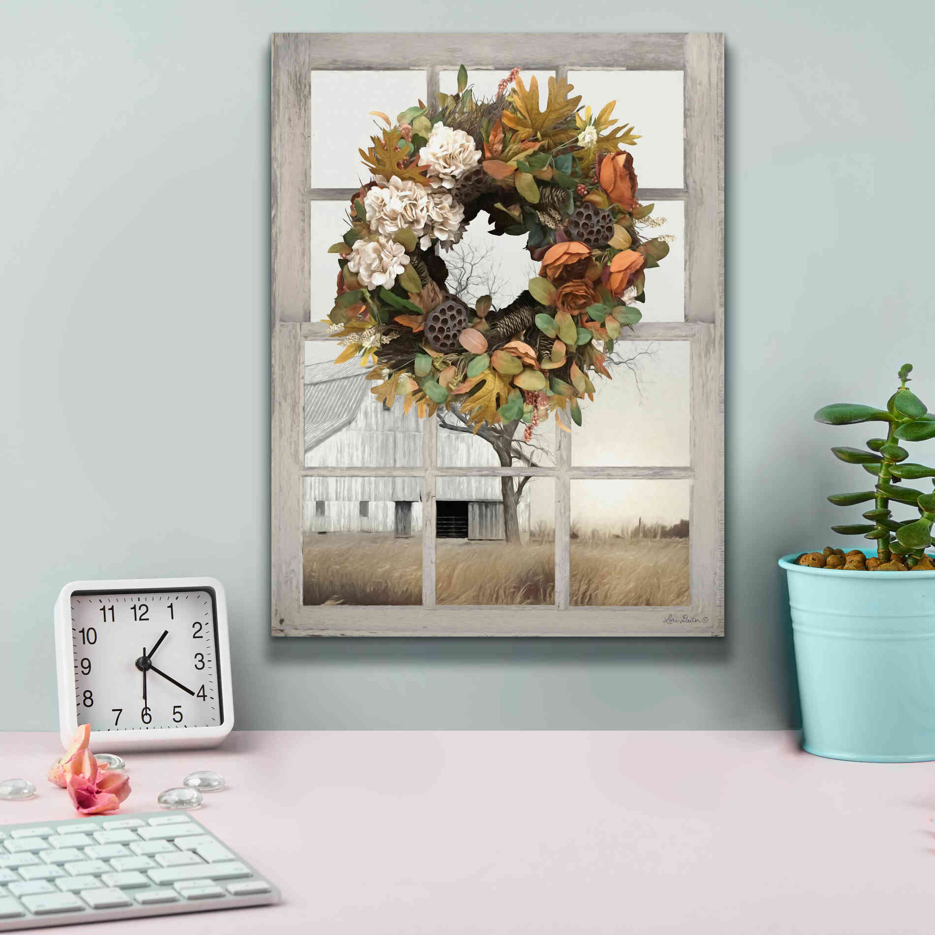 'Fall Window View I' by Lori Deiter, Canvas Wall Art,12 x 16