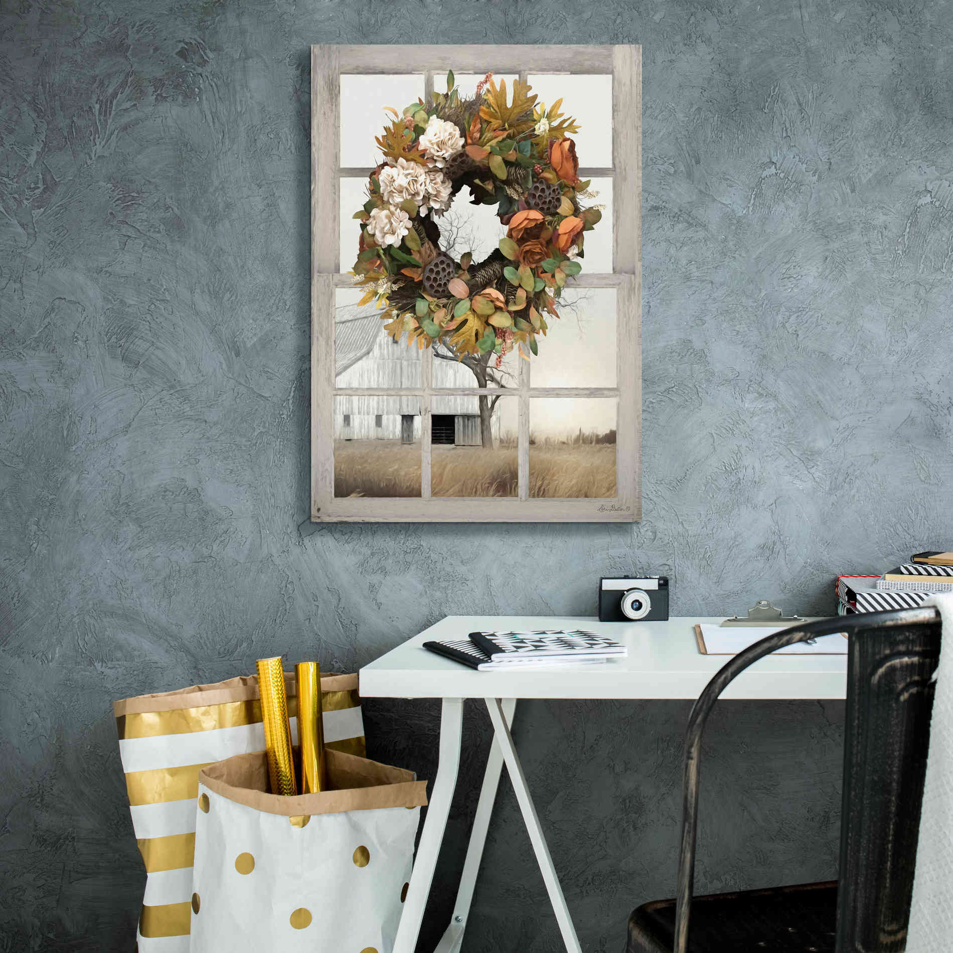 'Fall Window View I' by Lori Deiter, Canvas Wall Art,18 x 26