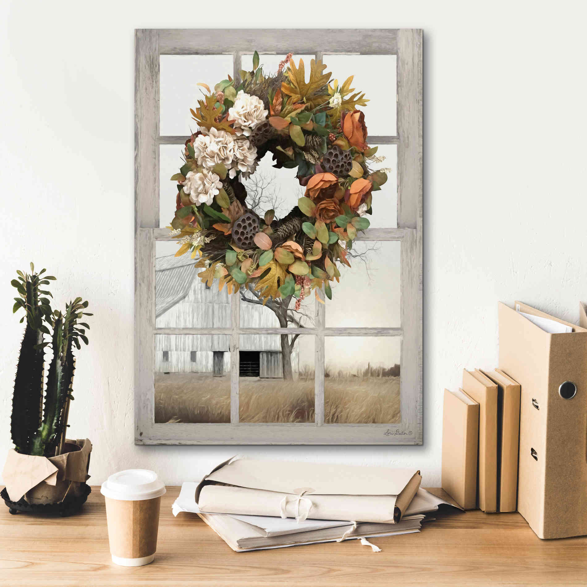 'Fall Window View I' by Lori Deiter, Canvas Wall Art,18 x 26