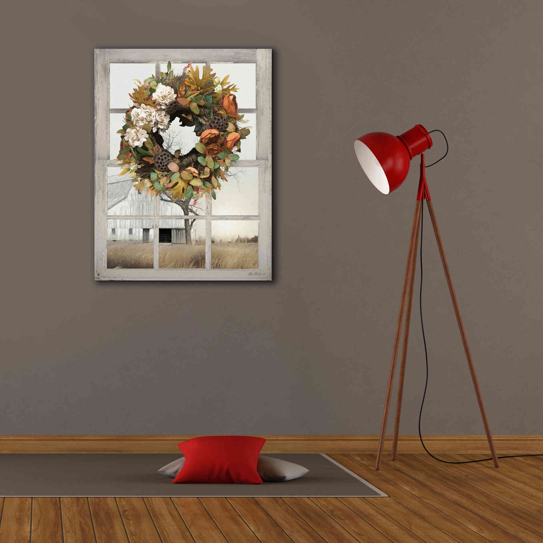 'Fall Window View I' by Lori Deiter, Canvas Wall Art,26 x 34