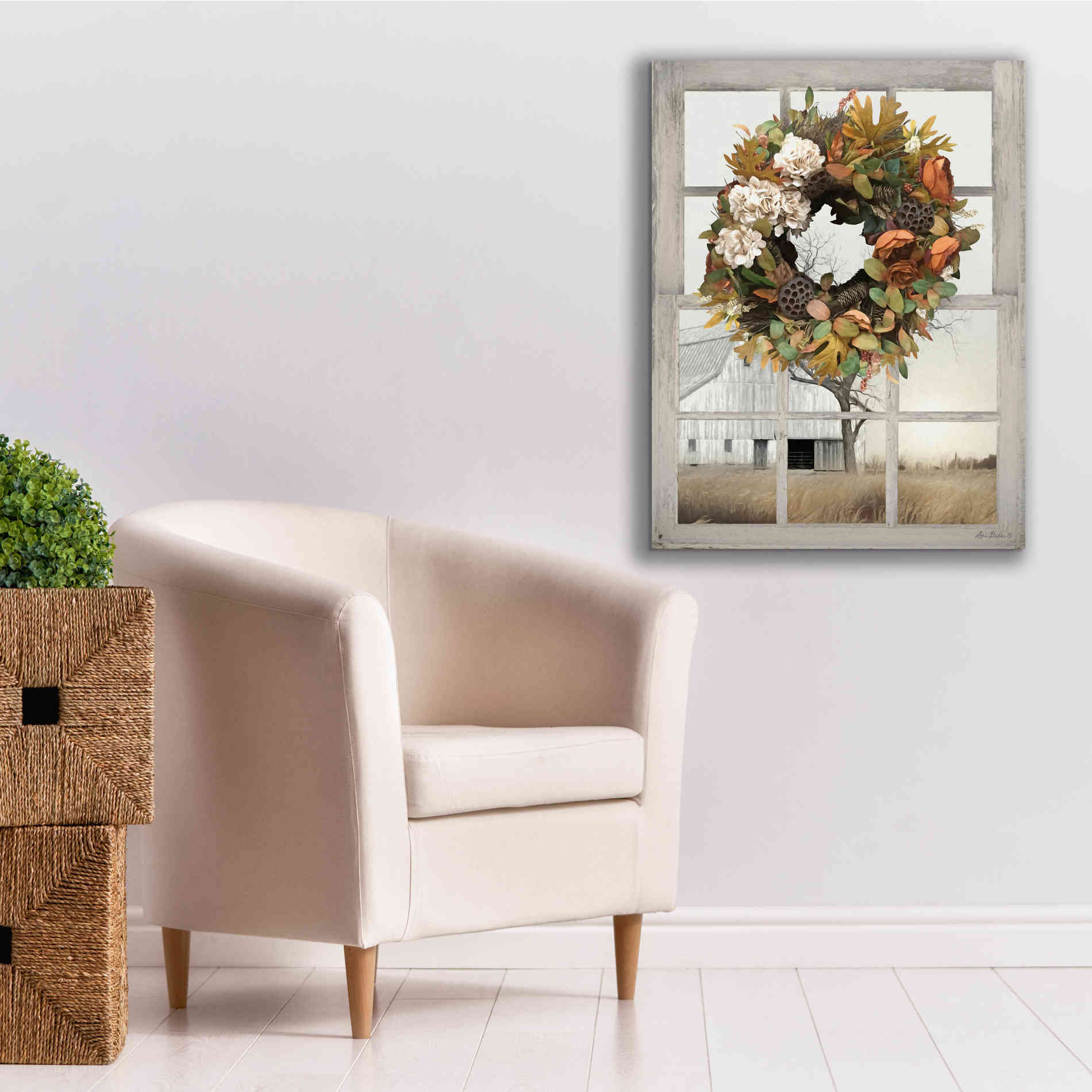 'Fall Window View I' by Lori Deiter, Canvas Wall Art,26 x 34
