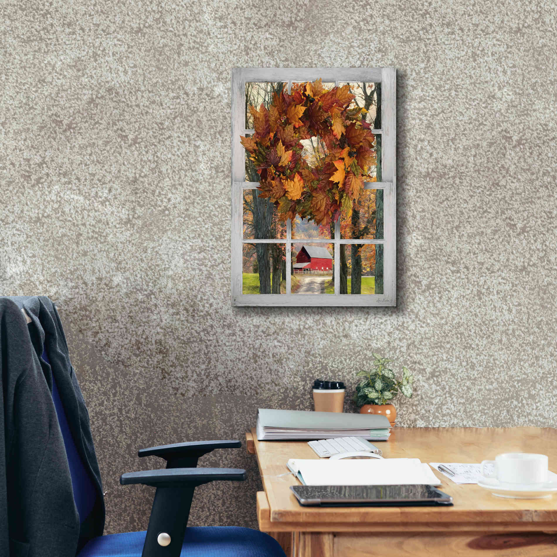 'Fall Window View II' by Lori Deiter, Canvas Wall Art,18 x 26