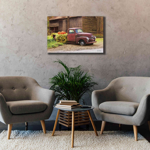 Image of 'Fall Pumpkin Truck' by Lori Deiter, Canvas Wall Art,40 x 26